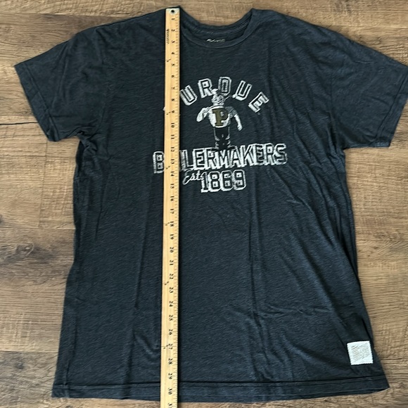 Perdue Boilermakers The Original Retro Brand super soft heather grey/blk T-shirt - Picture 5 of 7